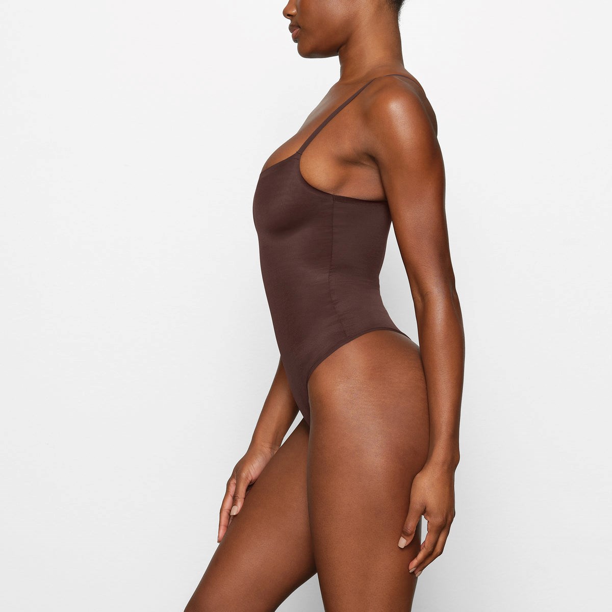 SKIMS Barely There Scoop Bodysuit Cocoa | 429HKIEJF