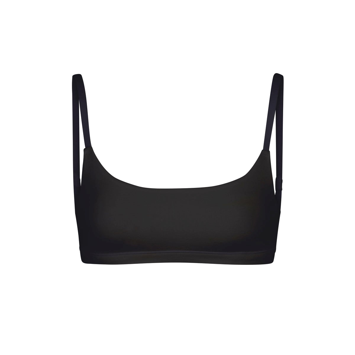 SKIMS Coton Jersey Scoop Bralette Soot | 240HJRAFW