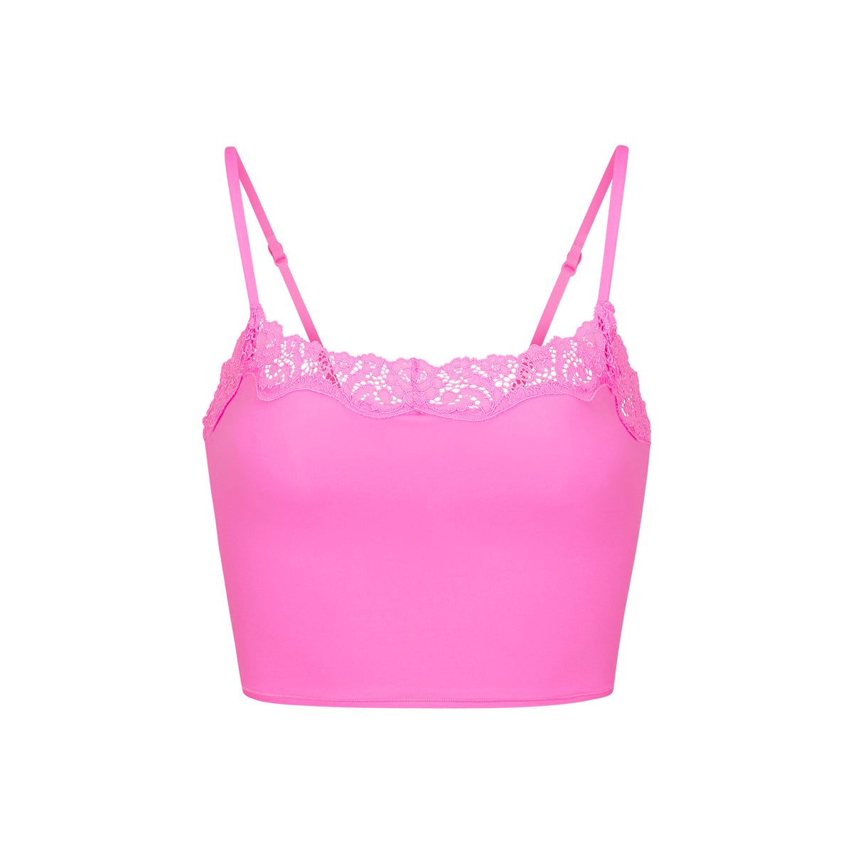 SKIMS Fits Everybody Dentelle Cami Neon Orchid | 653YQSHKL