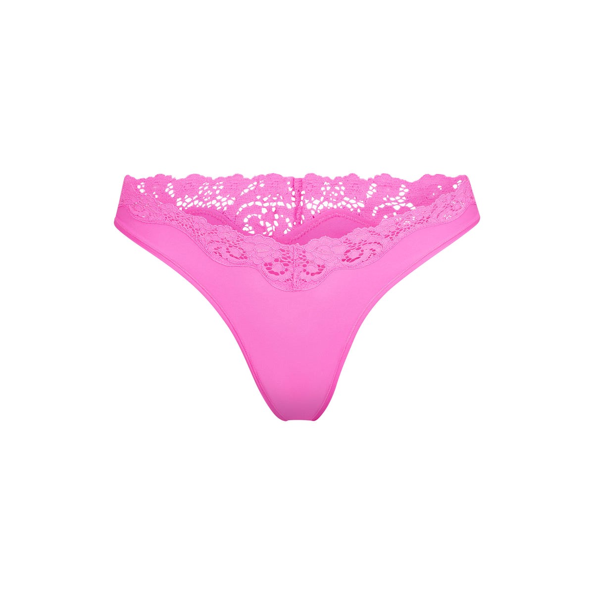 SKIMS Fits Everybody Dentelle Dipped Lanières Neon Orchid | 407FSBLCK