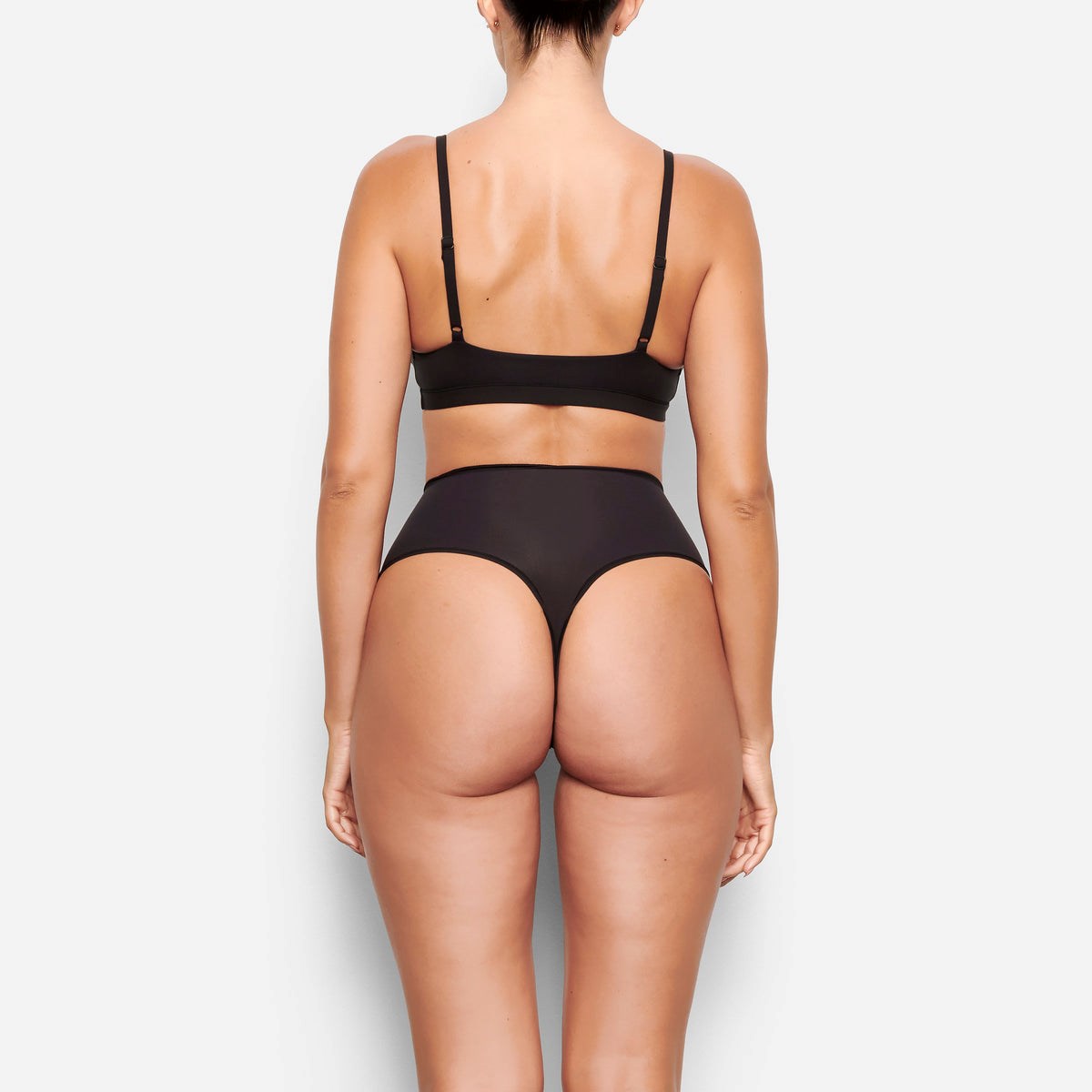 SKIMS Fits Everybody High-waisted Lanières Onyx | 089GNOQLA