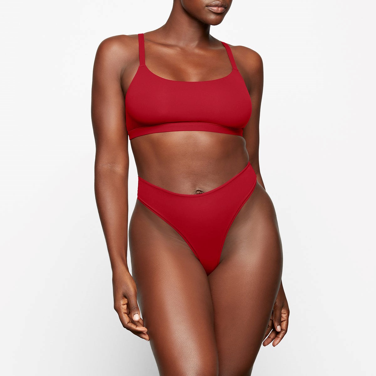 SKIMS Fits Everybody Scoop Bralette Pack Brick Multi | 867NWAUBF