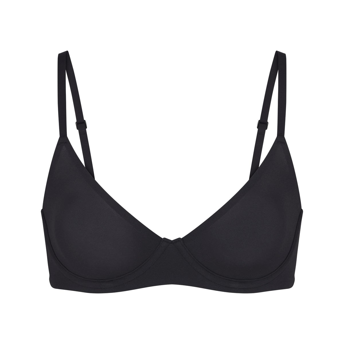 SKIMS Fits Everybody Unlined Demi Bra Onyx | 608SHDIQR