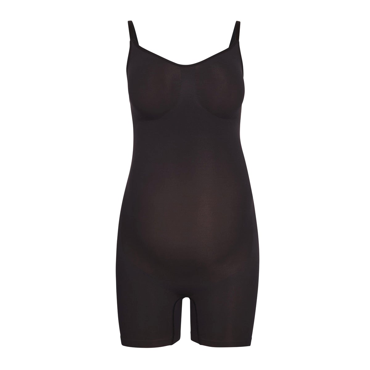 SKIMS Maternity Sculpting Bodysuit Mid Thigh Onyx | 601UAJRTE