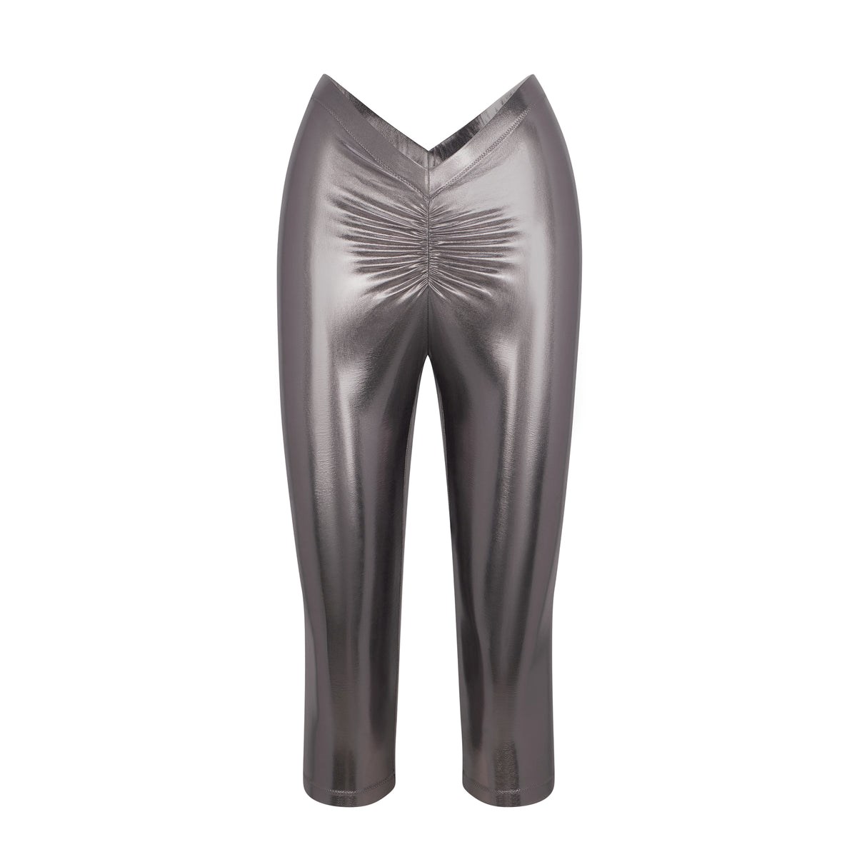 SKIMS Metallic Swim V-waist Pant Carbon | 623TYEWNF