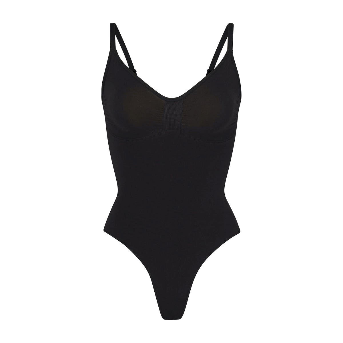 SKIMS Sculpting Lanières Bodysuit Onyx | 368XAIUJY