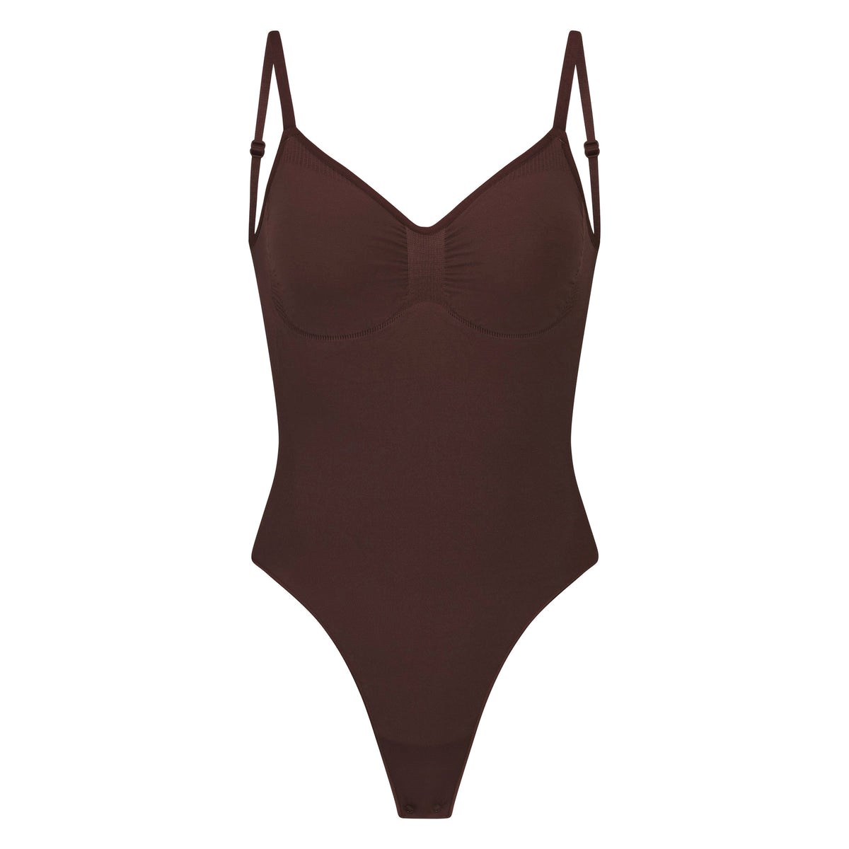 SKIMS Seamless Sculpt Low Back Lanières Bodysuit Cocoa | 091TGKSXE