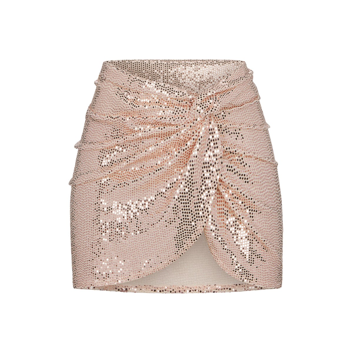 SKIMS Sequin Sarong Mini Skirt Clay | 940SQZRLB