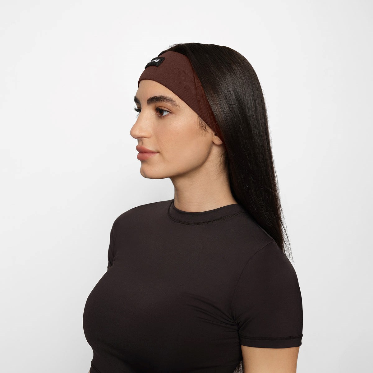 SKIMS Skims Seamless Headband Brunette | 874WNHUIM