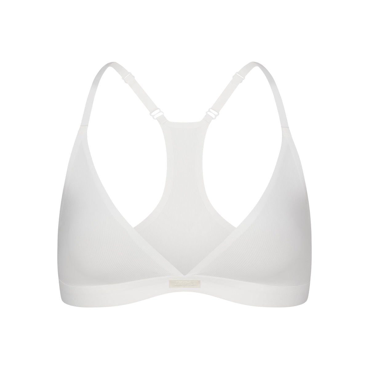 SKIMS Smooth Rib Racerback Triangle Bralette Marble | 716JCGBEK