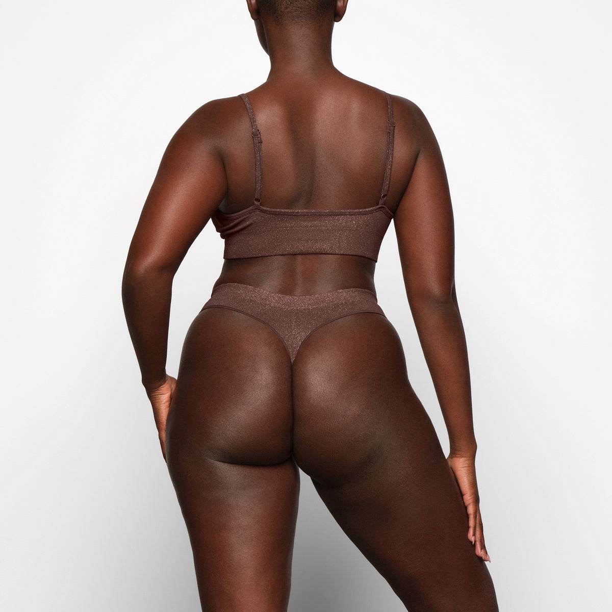 SKIMS Soft Smoothing Shine Bralette Cocoa | 379HVACIZ