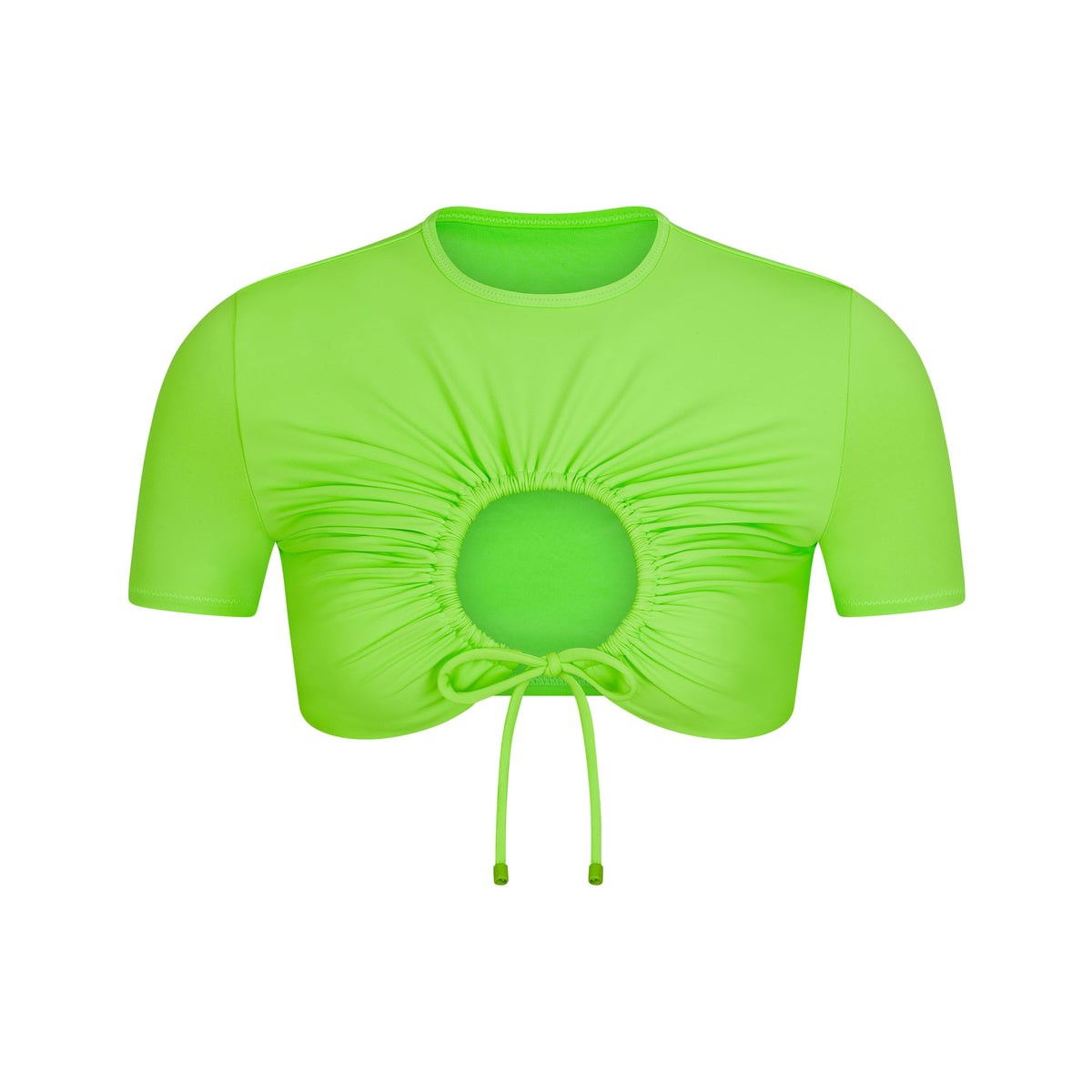 SKIMS Swim Ruched T-shirt Vert | 081UGDQLB