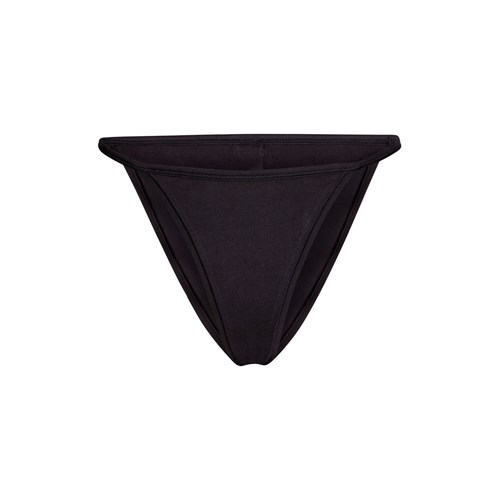 SKIMS Coton Jersey String Bikini Soot | 452GMSKOR