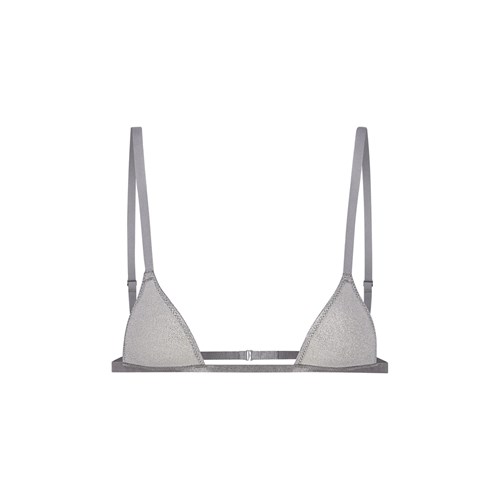 SKIMS Fits Everybody Micro Triangle Bralette Argent | 470EUCMQR