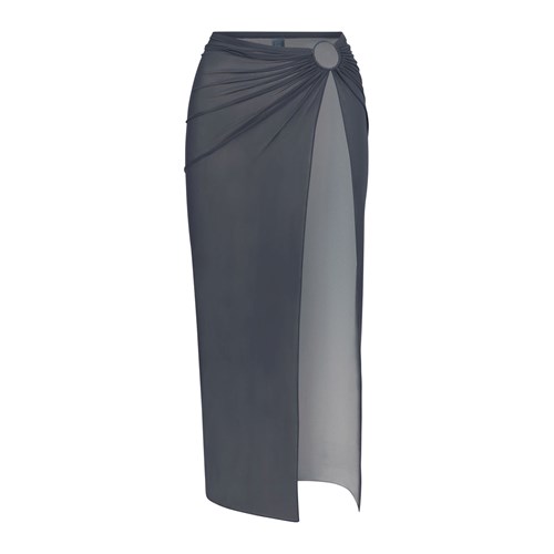 SKIMS Mesh Long Sarong Gunmetal | 173LQEMFZ