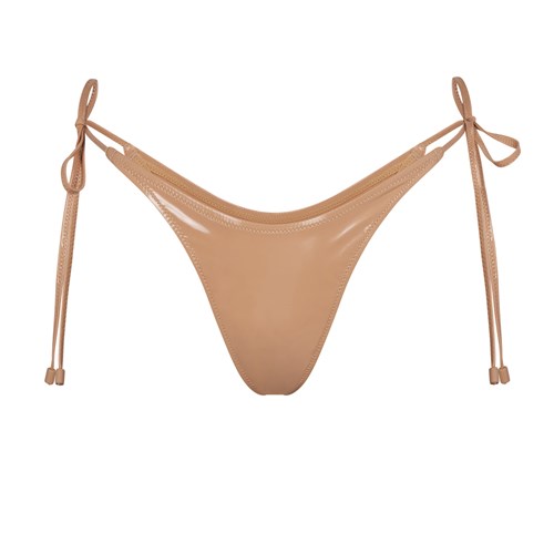 SKIMS Pvc Tie Bikini Bottom Ochre | 814MOWZXV