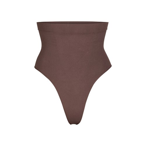 SKIMS Sculpting Mid Taille Lanières Cocoa | 250MEWRDS