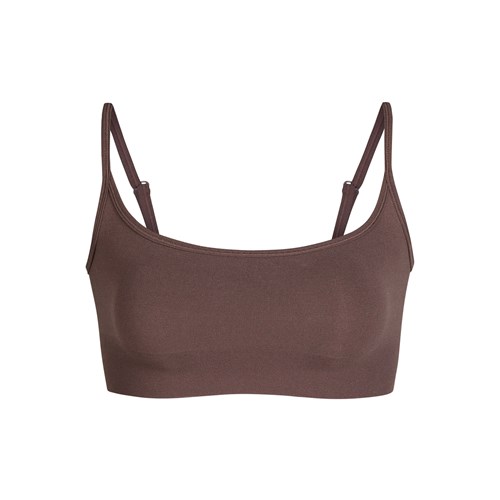 SKIMS Sculpting Scoop Neck Bralette Cocoa | 841HSQFXP