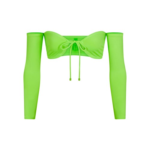 SKIMS Swim Long Sleeve Bikini Top Vert | 806VKFXOG