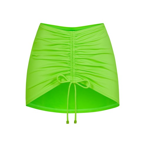 SKIMS Swim Ruched Mini Skirt Vert | 167NTMFHY